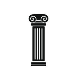 Temple Pillar Vector Illustration