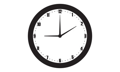 Clock icon. vector graphics 