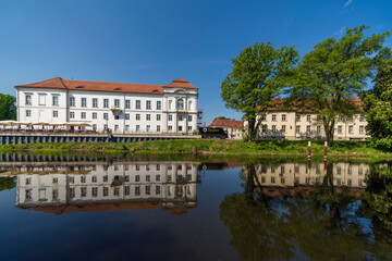 Fototapeta na wymiar Oranienburg Palace. It is the oldest Baroque palace in the Margraviate of Brandenburg and built in a Dutch style.