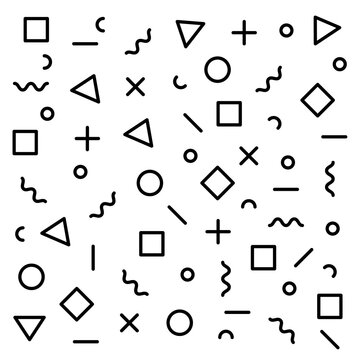 Pattern black and white color vector 