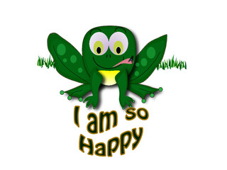 funny cartoon frog