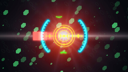 New HUD elements with highlights. Sight mode.