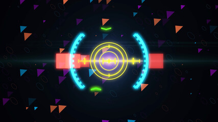 New HUD elements with highlights. Sight mode.