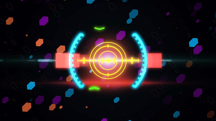 New HUD elements with highlights. Sight mode.