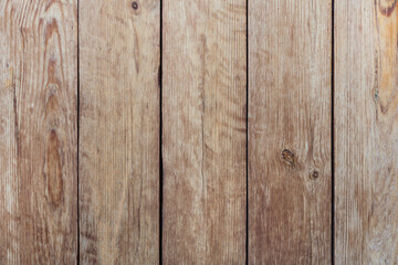 Fototapeta premium Wooden brown textured desk or table. Wooden texture table