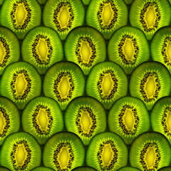 Pattern with kiwis