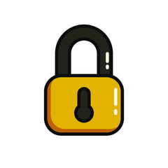 Locker icon, vector padlock symbol. Key lock illustration privacy and password icon. Safety and security protection with locked secure mechanism locking system illustration isolated on background