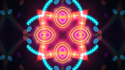 Fototapeta premium A variety of glowing abstract hud elements.