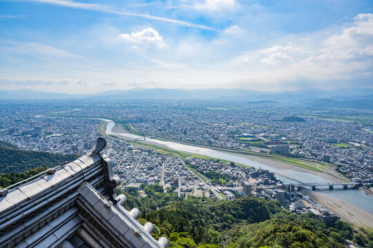 岐阜城天守閣からの眺望