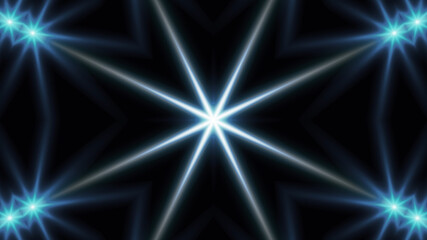 Fototapeta premium Beautiful designer drawing illustration with rays and black background.