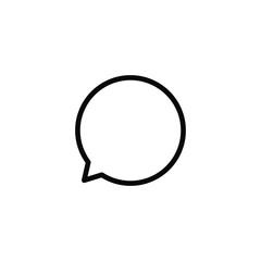 chat bubble chat Icon Vector Logo Template 
