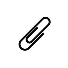 paper clip Icon Vector Logo Template