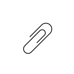 Obraz premium paper clip Icon Vector Logo Template