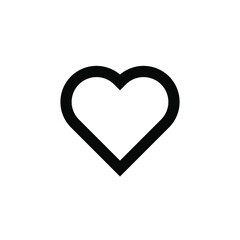 heart icon template illustration logo