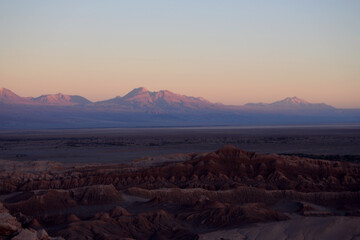 sunset over the mountains