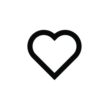 heart icon template illustration logo
