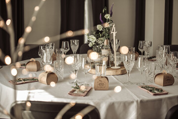 Nordic style wedding table