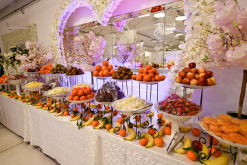 Wedding fruit table decoration