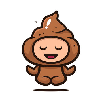 recommend clip art: Cute poop mascot character design