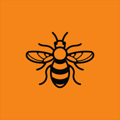vector illustration of a bee