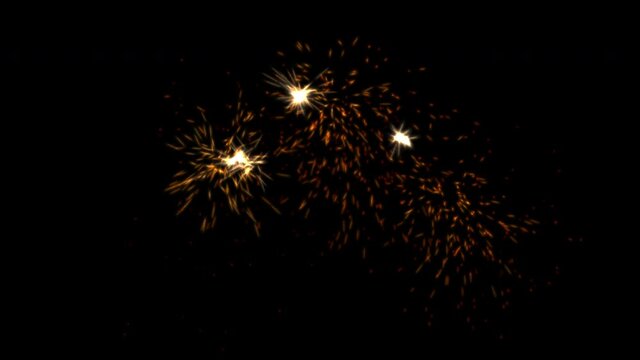 Fireworks elements animation . 4K Resolution (Ultra HD).