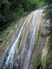 waterfall in the mountains