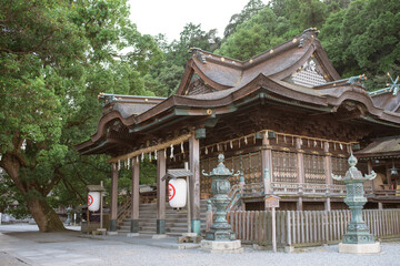 Obraz premium Kotohira-gu Shrine in Kagawa 金刀比羅宮 御本宮拝殿 香川県・琴平町 こんぴらさん