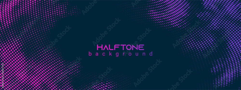Poster Abstract vector background. Halftone gradient gradation. Vibrant flowing texture. Smoke effect. Retro design.