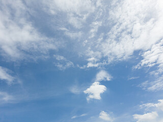 blue sky background with tiny clouds