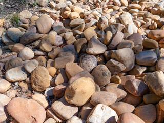 Group of rocks in the country