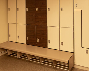 lockers at the gym 