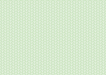 青海波の若竹色系和柄パターン　線幅の変化する小さ目の模様