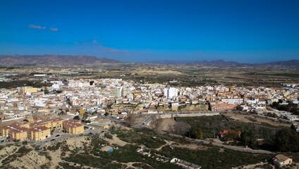 Fototapeta na wymiar View from Vera Hill, Andalucia, Spain