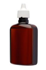 Medicine bottle syrup isolated on white backgroundf with clipping path