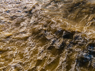 rough surface of the river