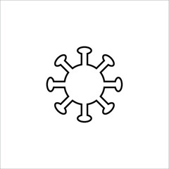 Corona Virus Icon/Covid-19 Icon Templete Illustrator