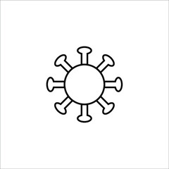 Corona Virus Icon/Covid-19 Icon Templete Illustrator