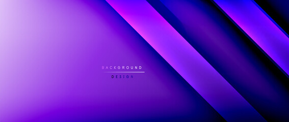 Obraz premium Bright gradient neon lines abstract background