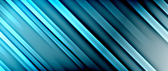 Fototapeta premium Bright gradient neon lines abstract background