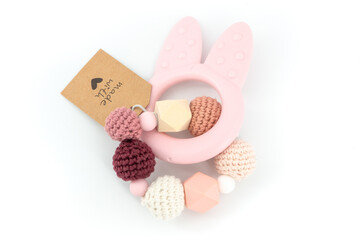 ring with knitted balls