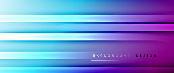 Bright gradient neon lines abstract background