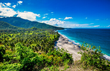 Fototapeta na wymiar Sinjai Viewpoint at the Island Lombok, Indonesia, Asia