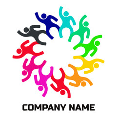 Vector illustration of a group of people