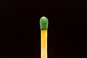 Safety match in close-up.
Shoot with 60mm macro lens