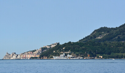 Panorama di Portovenere in provincia di La Spezia.