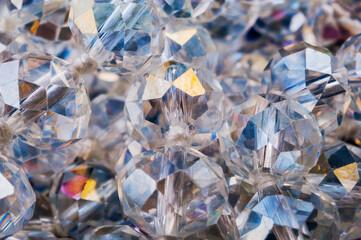 Pile of Glass beads close-up
