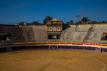 Bullfighting Arena in Vera. Plaza de toros de la Vera, Andalusia