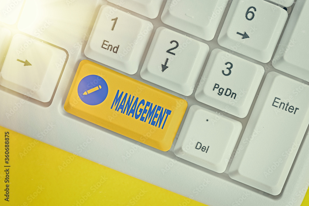 Poster word writing text management. business photo showcasing the authoritative act of directing or contro