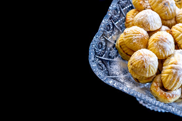 Eid sweets with black background