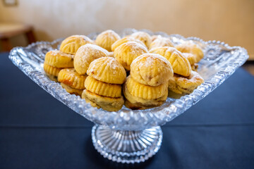 Eid sweets with black background